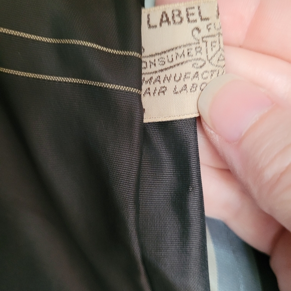 Short Brown Mouton Fur Vintage Coat '50s - Picture 4 of 12